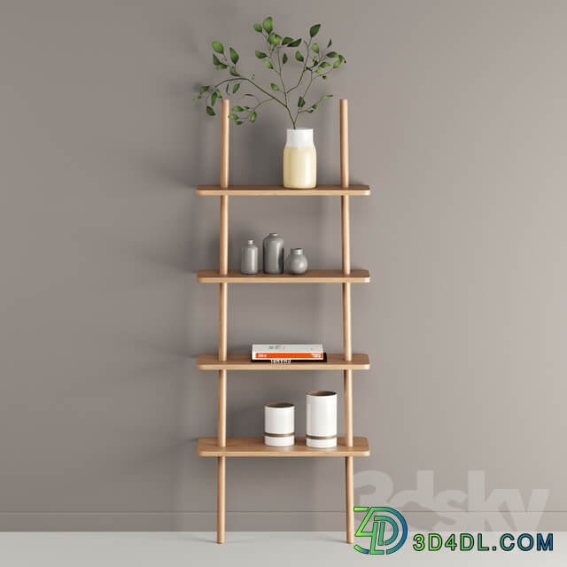 Oak display shelf