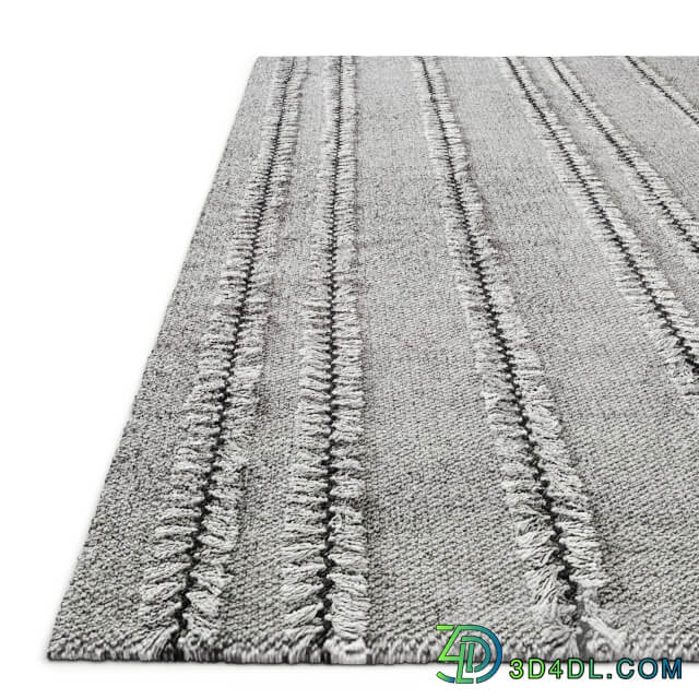 Performance Tassel Stripe Handwoven Flatweave Rug RH