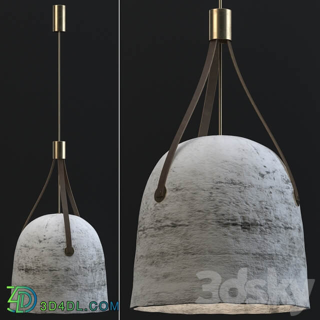 Concrete lamp Pendant light 3D Models