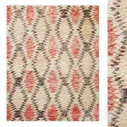 Aztec Handwoven Wool Shag Rug RH 