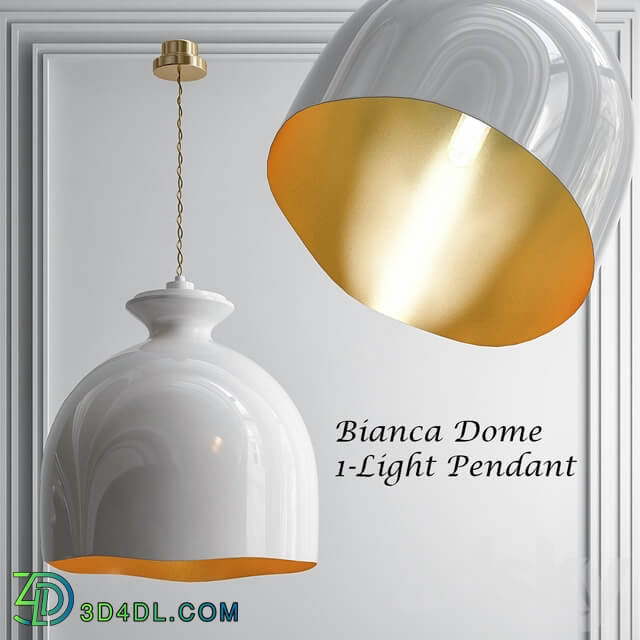 Bianca dome Pendant light 3D Models