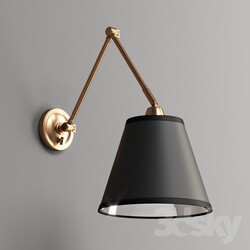 First Edition Adjustable Arm Reading Wall Lamp 