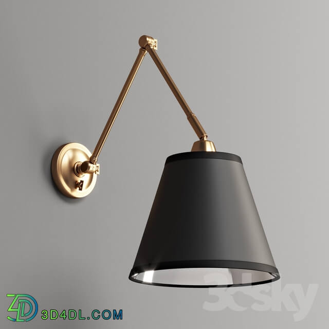 First Edition Adjustable Arm Reading Wall Lamp