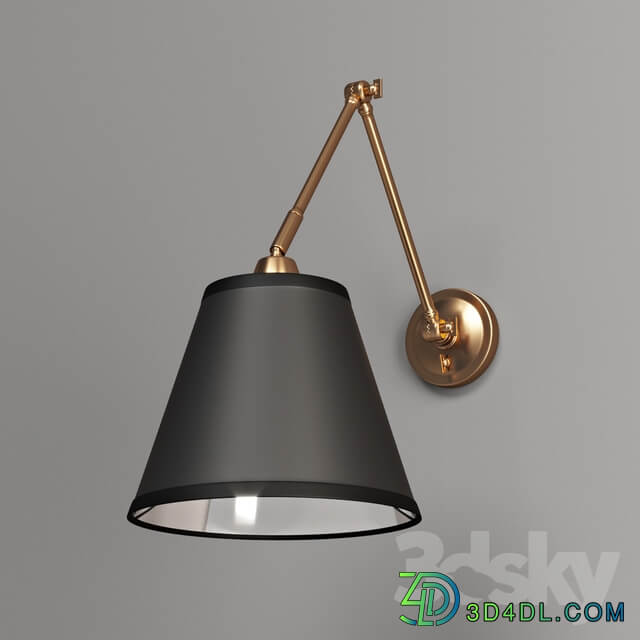 First Edition Adjustable Arm Reading Wall Lamp