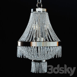 Crystal lamp Ideal Lux Augustus SP4 cromo Pendant light 3D Models 