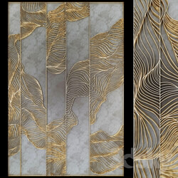 Waves Metal wall panel 12 