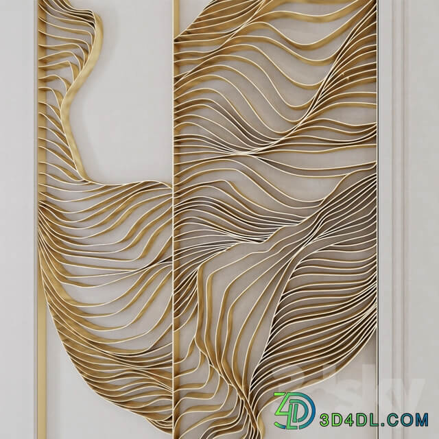 Waves Metal wall panel 13