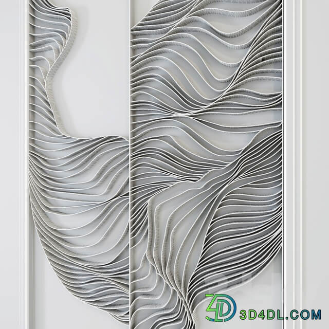 Waves Metal wall panel 13