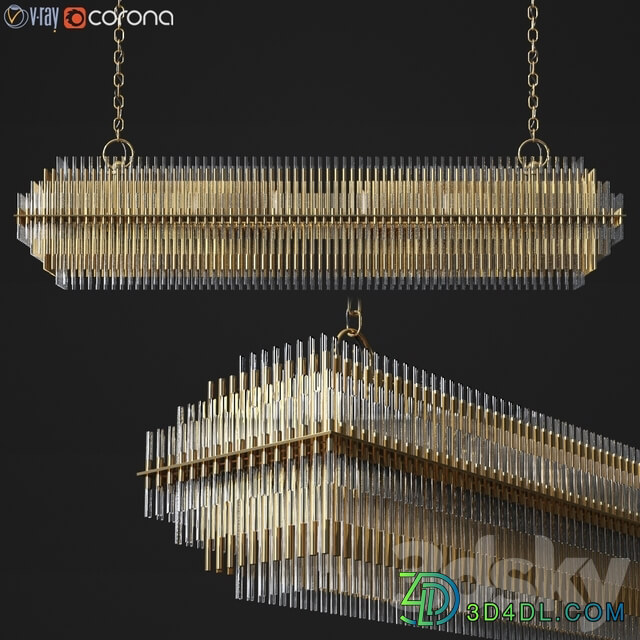 Restorationhardware Emile Chandelier Collection Pendant light 3D Models