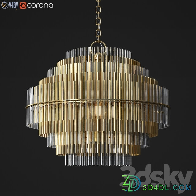 Restorationhardware Emile Chandelier Collection Pendant light 3D Models