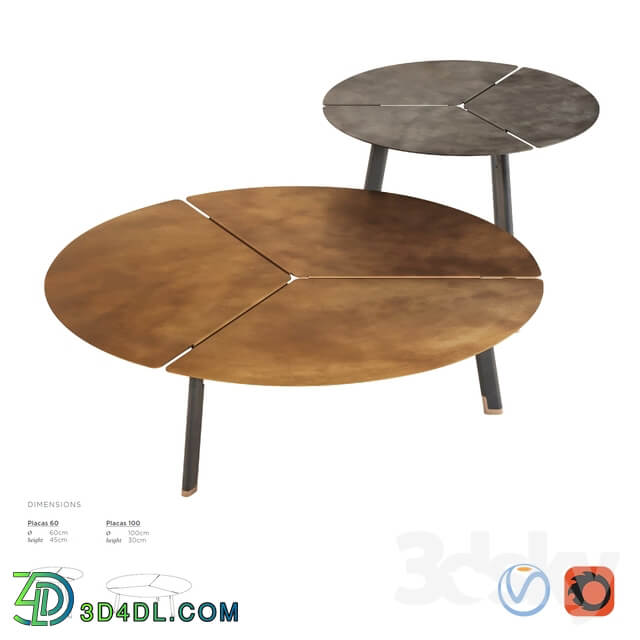 De Castelli Placas Side Table