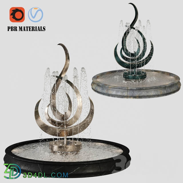 Fountain pbr Other 3D Models