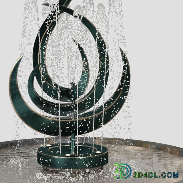 Fountain pbr Other 3D Models