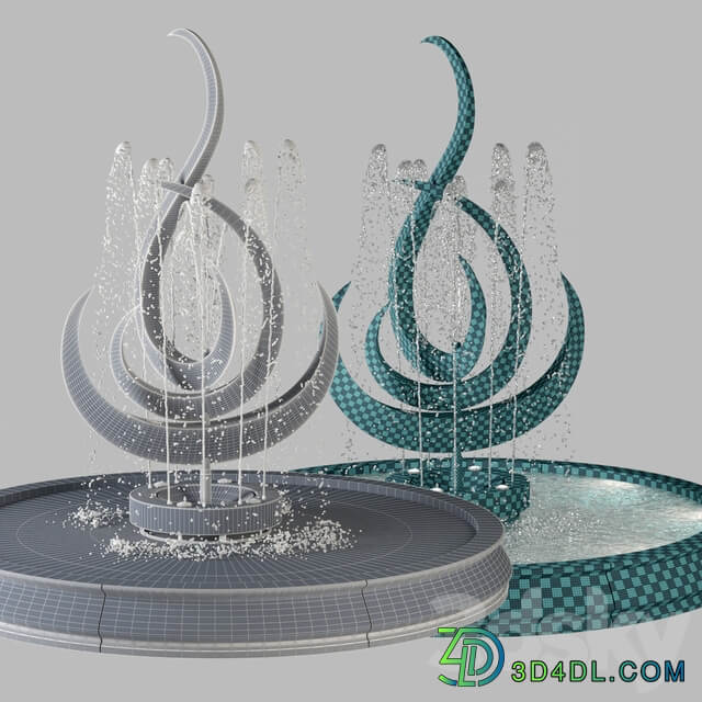 Fountain pbr Other 3D Models