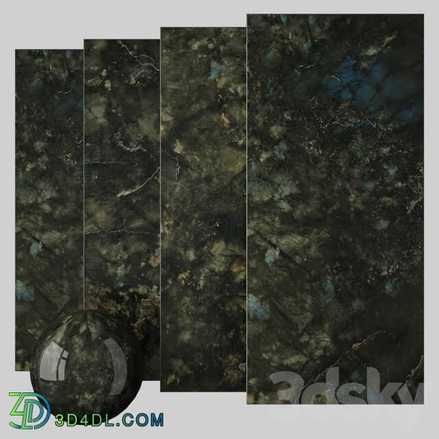 Brazil green Stone 3D Models