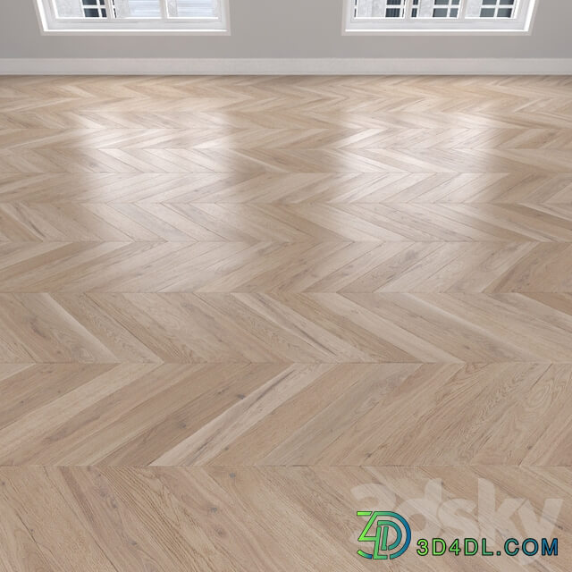 Wood Parquet Oak 3 types herringbone linear chevron.