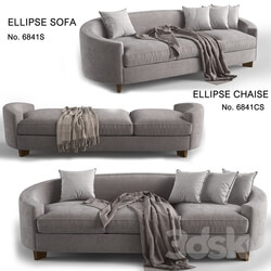 BAKER ellipse chaise No. 6841S 