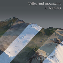 Valley and mountains 3D Models 