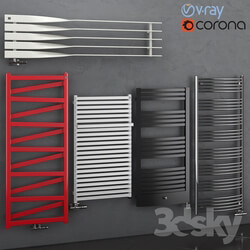 Set of heated towel rails Terma set 68 