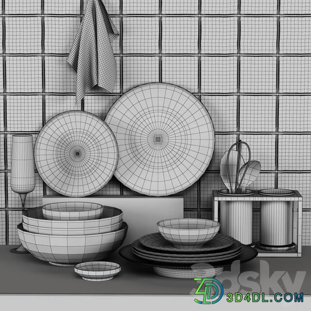 Kitchen decorative set