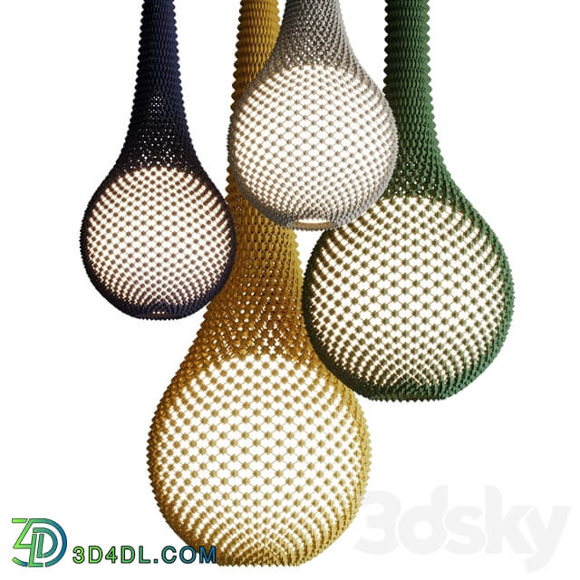 Pendant lamp Ariel Zuckerman KNITTED LED pendant lamp Pendant light 3D Models