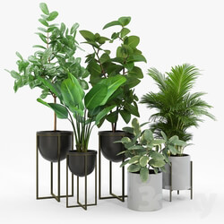 Manhart 2 Piece Iron Pot Planter Set 