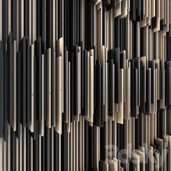 Parametric wood panel Strokes  