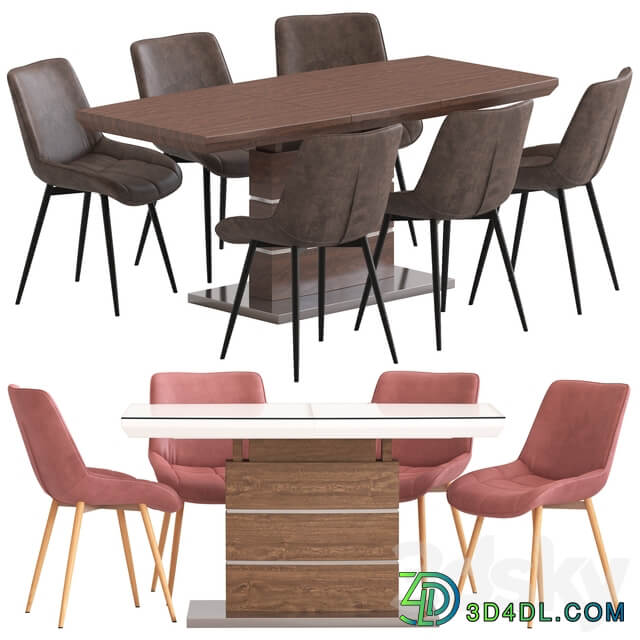 Table Chair IMODERN Arioso Table and Amalia Chair