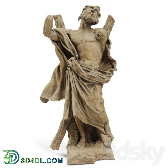 Classic sculpture Ercole Ferrata ST ANDREW THE APOSTLE