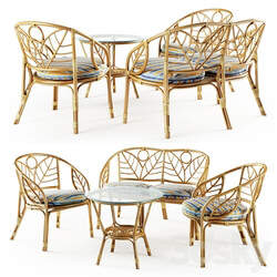 Table Chair Corsica Honey Vacation Set 