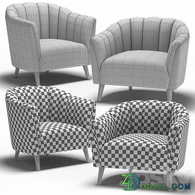 Dantone Armchairs Charlotte High Low