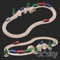 Toy railway 3D Models 