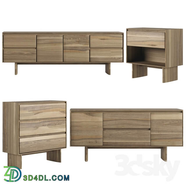 Sideboard Chest of drawer Anton Solid wood console collections