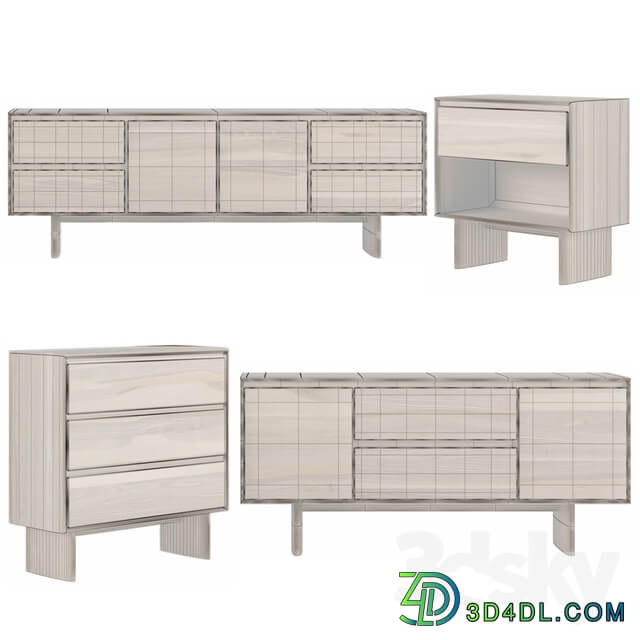 Sideboard Chest of drawer Anton Solid wood console collections