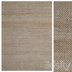 Natural Desert Handwoven Jute Rug 