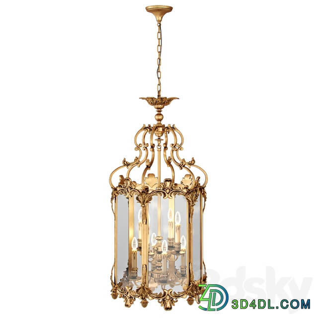 Badari B5 344 6 4 Pendant light 3D Models