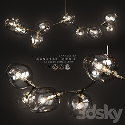 Branching bubble 9 lamps 2 Pendant light 3D Models 