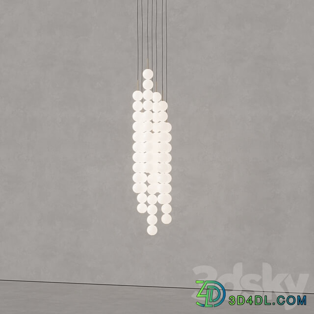 Terzani abacus Pendant light 3D Models