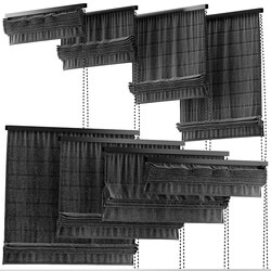 22 Black blinds Curtains 