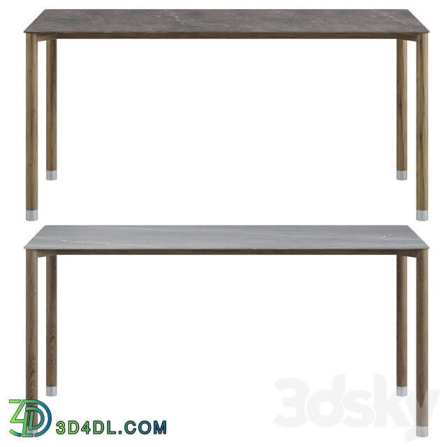 Dining table radius ceramic table CB2