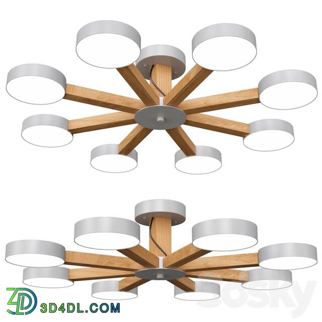 Modern Luxury Multi Stem Lamp Chandelier Pendant light 3D Models