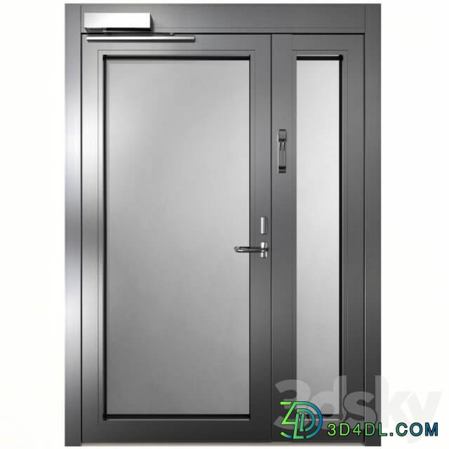 Metal fire doors 3D Models