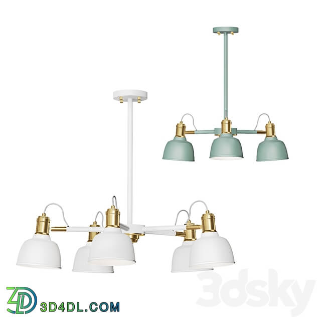 Scandinavian style ceiling chandelier VINLAND CH Pendant light 3D Models