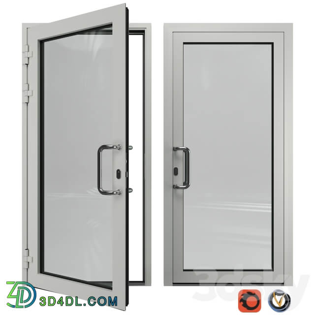 Door aluminum Alumil 