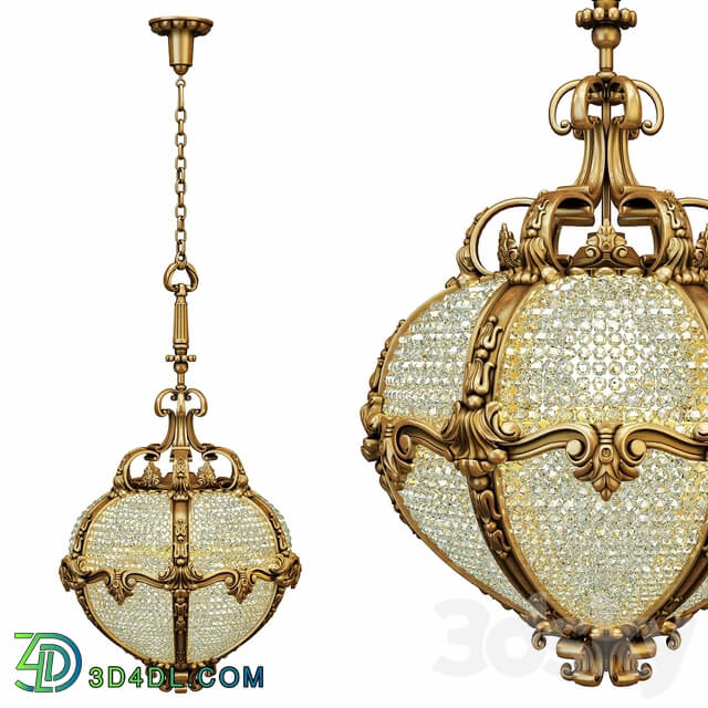 Palace chandelier Pendant light 3D Models