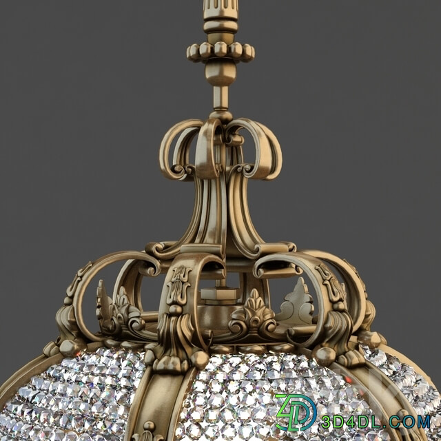 Palace chandelier Pendant light 3D Models