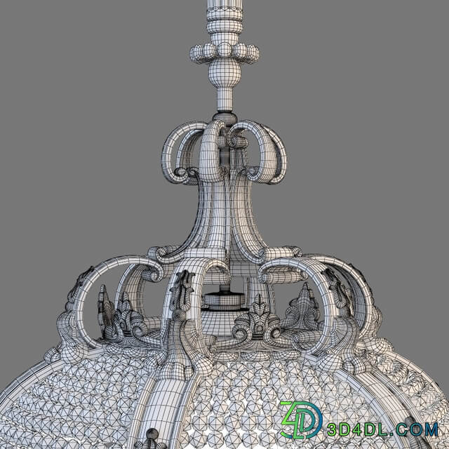 Palace chandelier Pendant light 3D Models