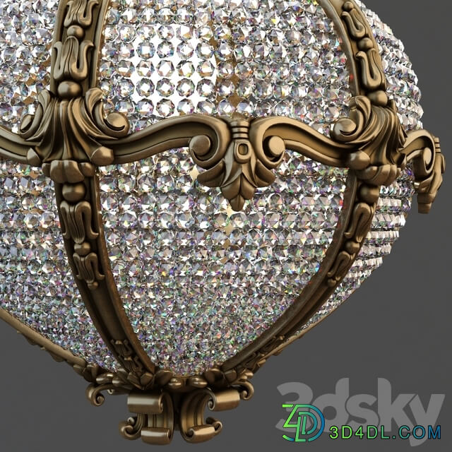 Palace chandelier Pendant light 3D Models