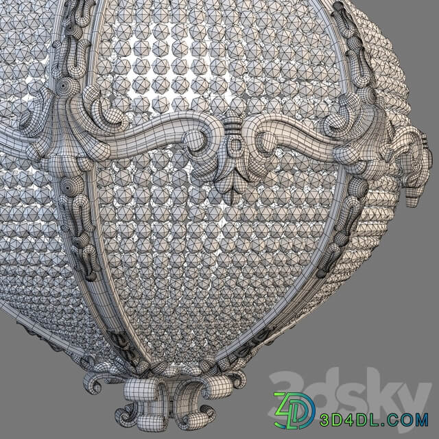 Palace chandelier Pendant light 3D Models