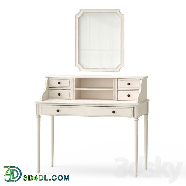 Dressing table with a mirror 3D Models